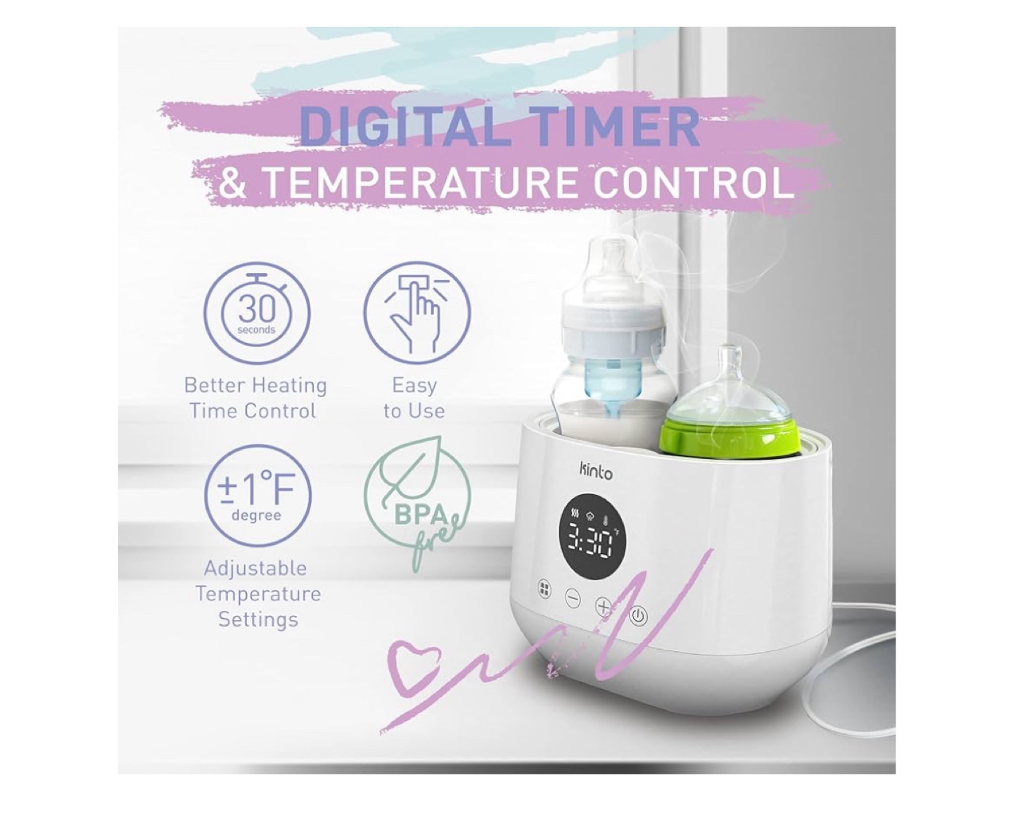 Kinto Tech Double Baby Bottle Warmer and Sterilizer - photo 5