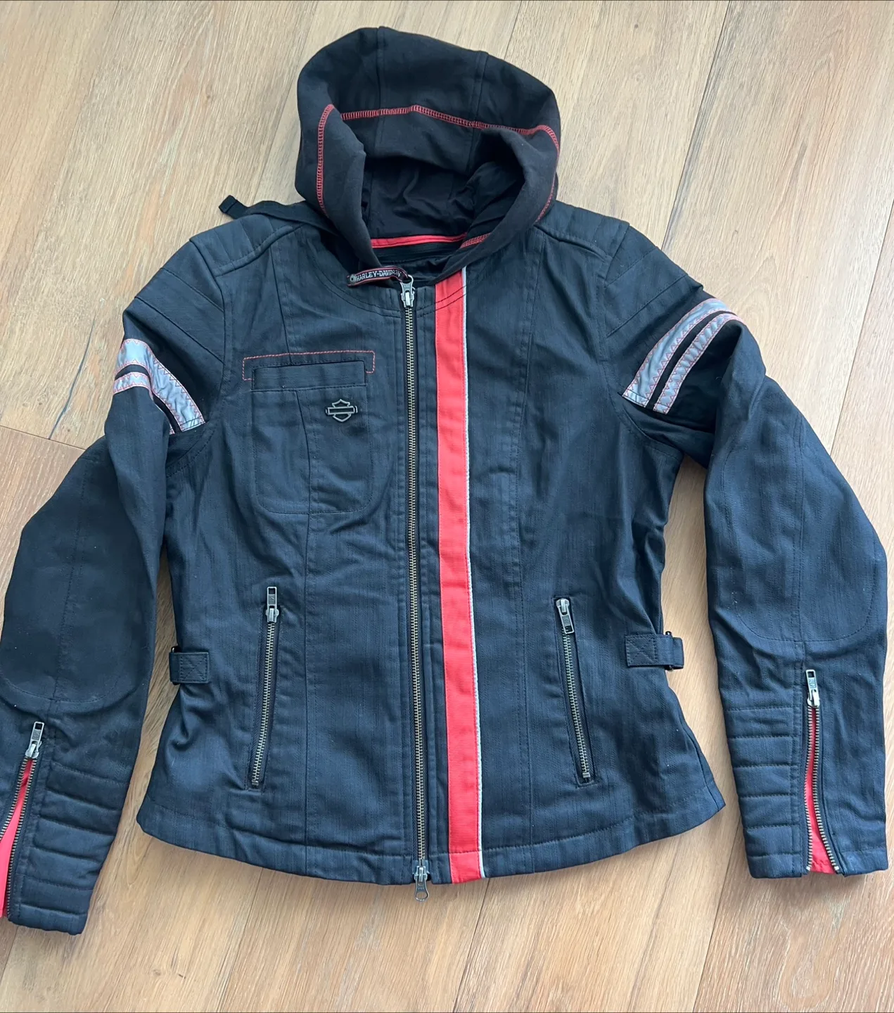 Harley Davidson Black Jacket with Hood image indicator(5)