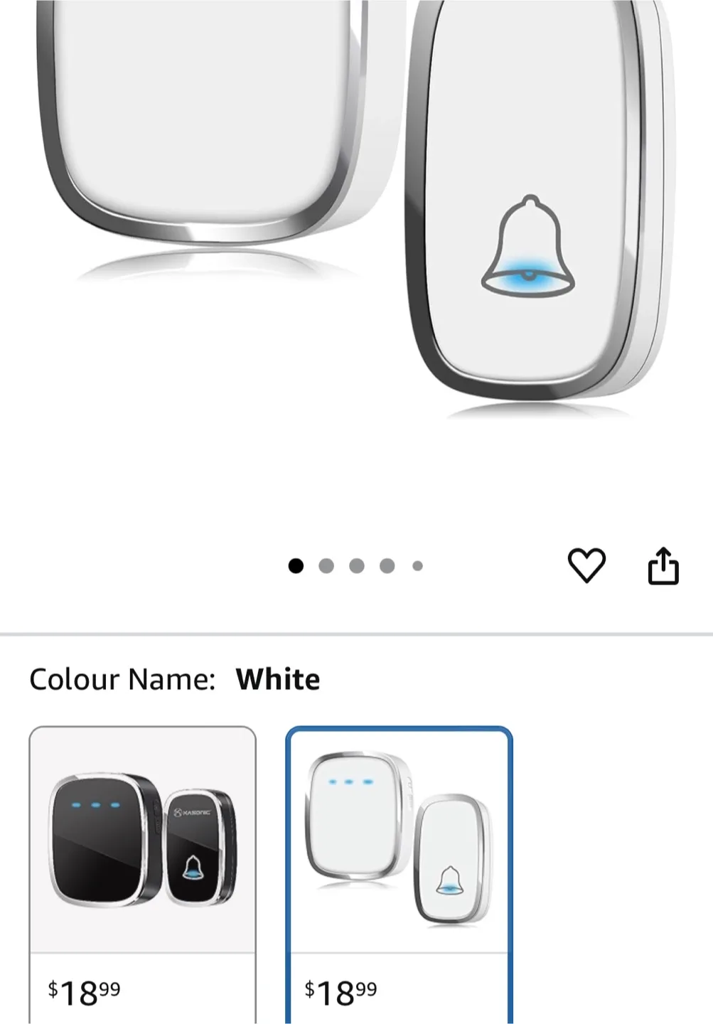 Wireless Doorbell – 1000FT Range, Waterproof, Adjustable Volume image indicator(7)