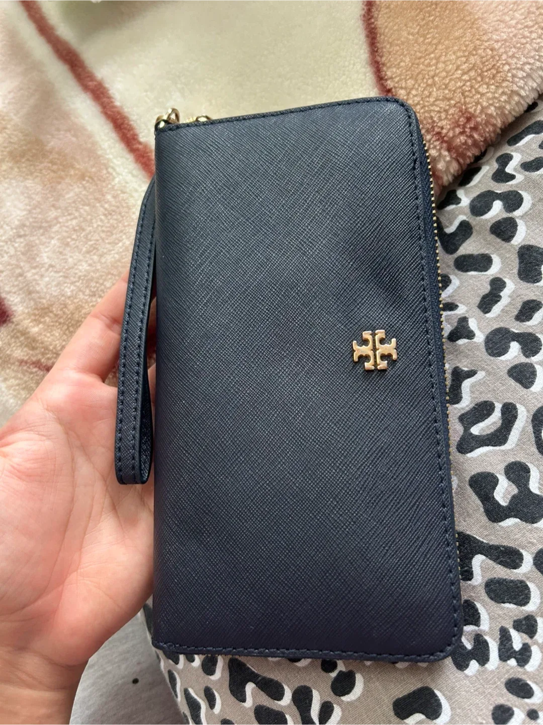Tory Burch Leather Wallet Wristlet thumbnail
