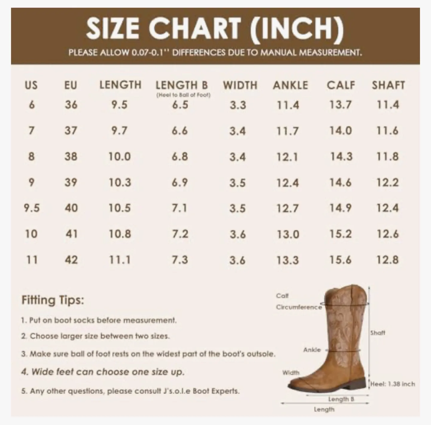 Floral Embroidered Western Boots - Size 8 image indicator(6)