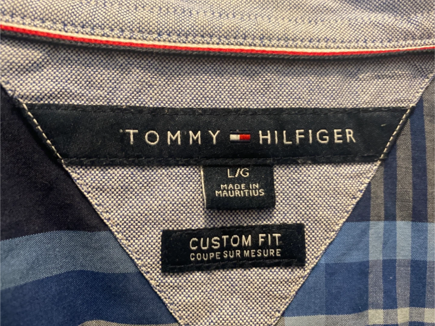 Tommy Hilfiger Custom Fit Plaid Shirt - L - photo 2