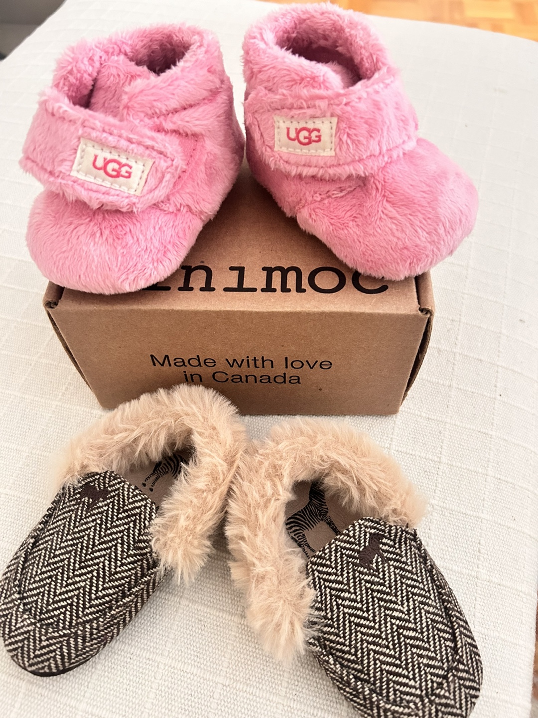 UGG’s baby booties and Minimoc baby shoes