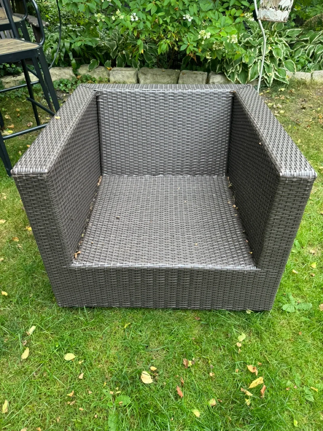 Wicker Outdoor Patio Chair - Brown thumbnail