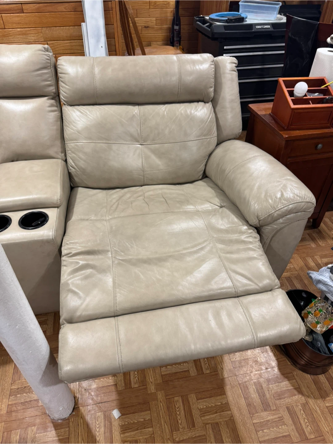 Leather Reclining Sectional Sofa