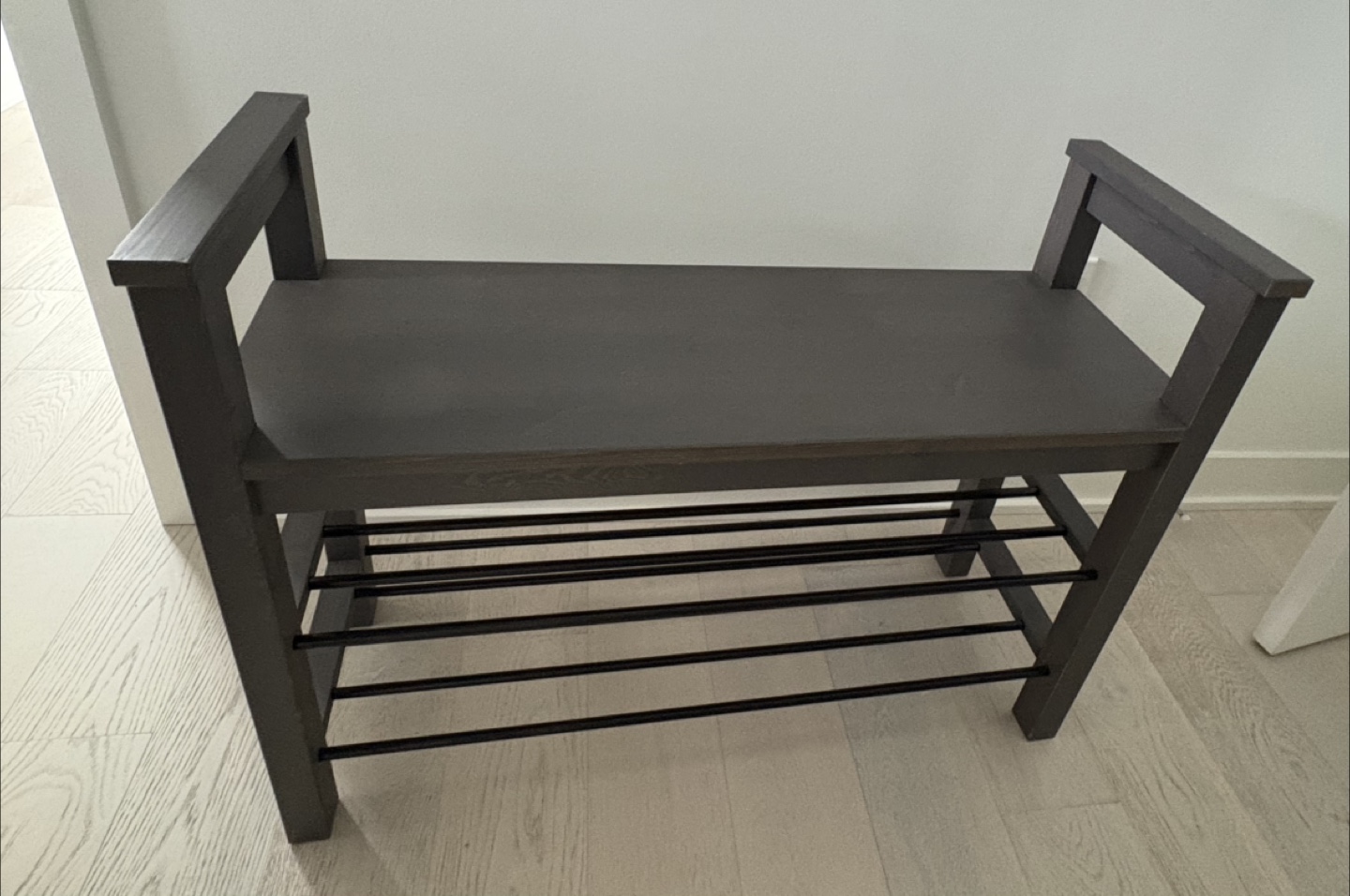 IKEA Hemnes Bench with Shoe Storage - Black-Brown - photo 4