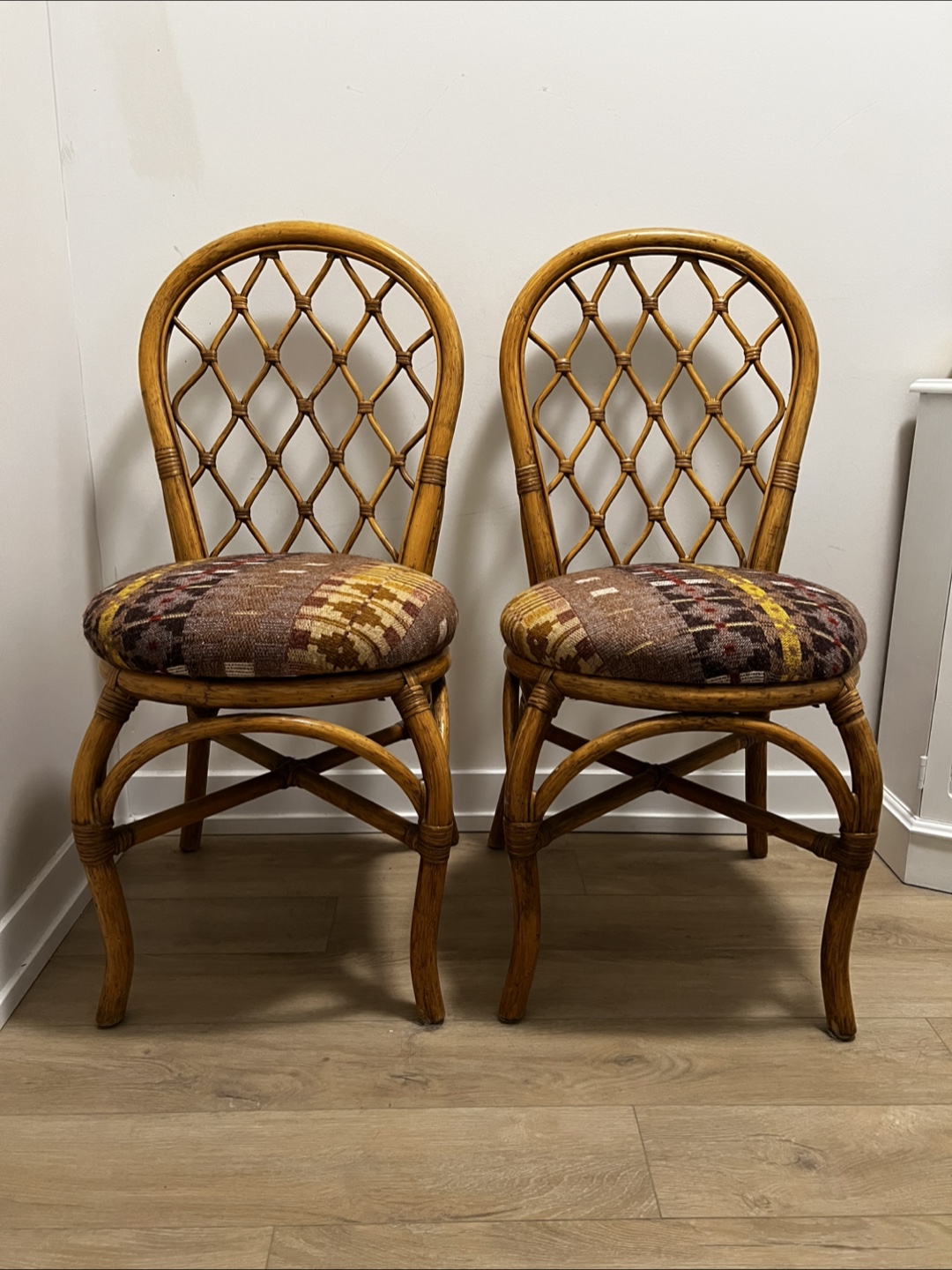 Rattan Dining Chairs - Set of 2