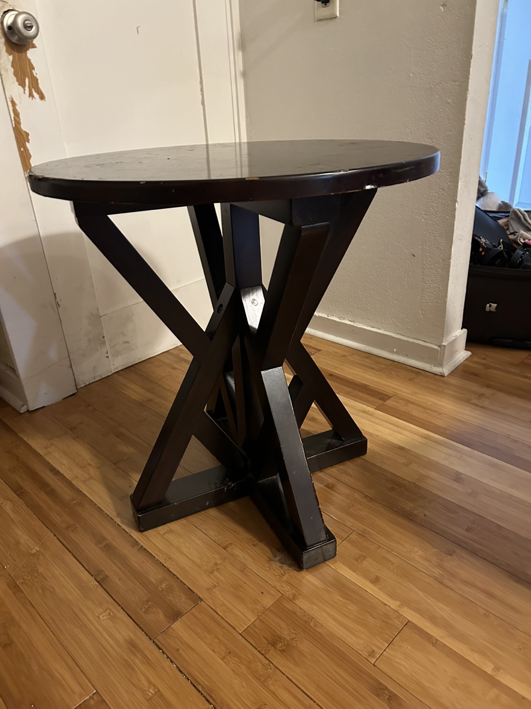 Round Wooden Side Table