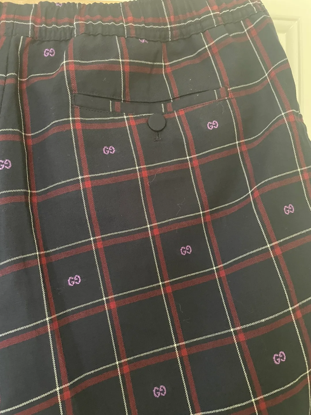 Brand new Gucci Plaid Pattern joggers Pants image indicator(5)