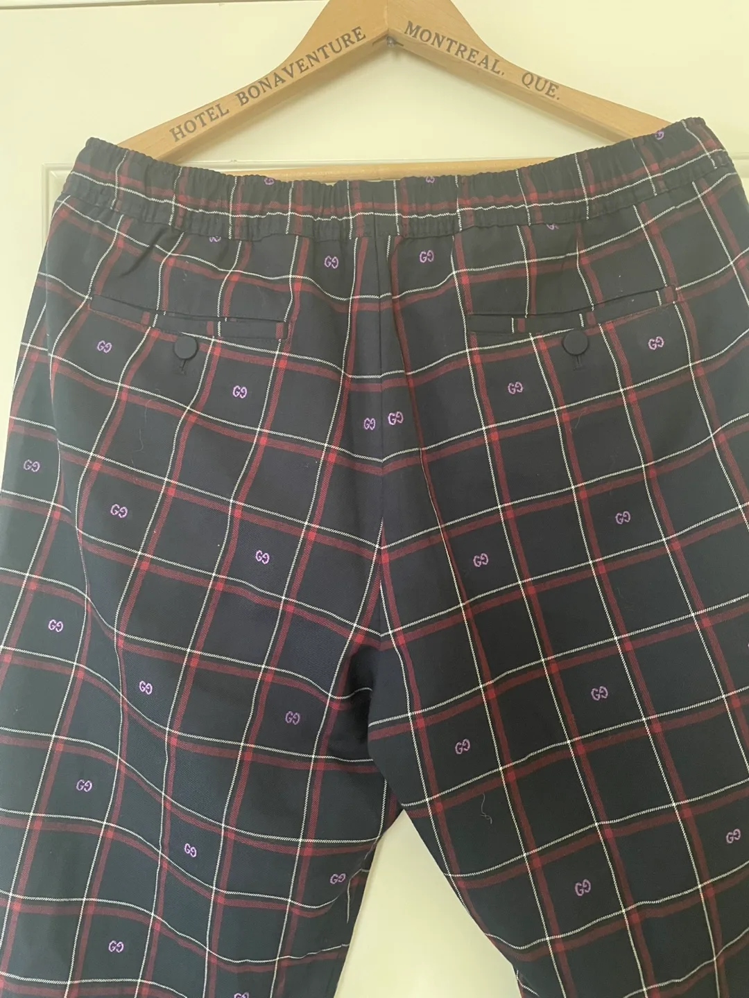Brand new Gucci Plaid Pattern joggers Pants image indicator(4)