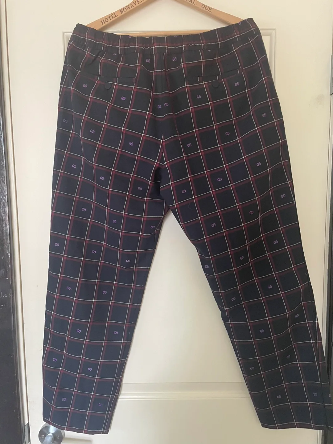 Brand new Gucci Plaid Pattern joggers Pants image indicator(3)