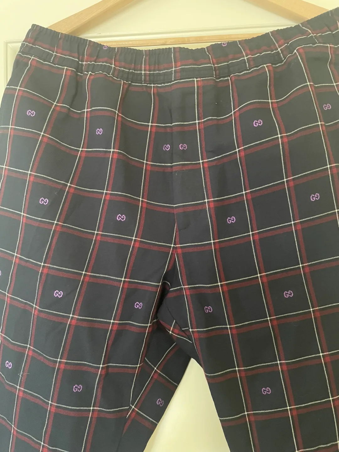 Brand new Gucci Plaid Pattern joggers Pants image indicator(2)