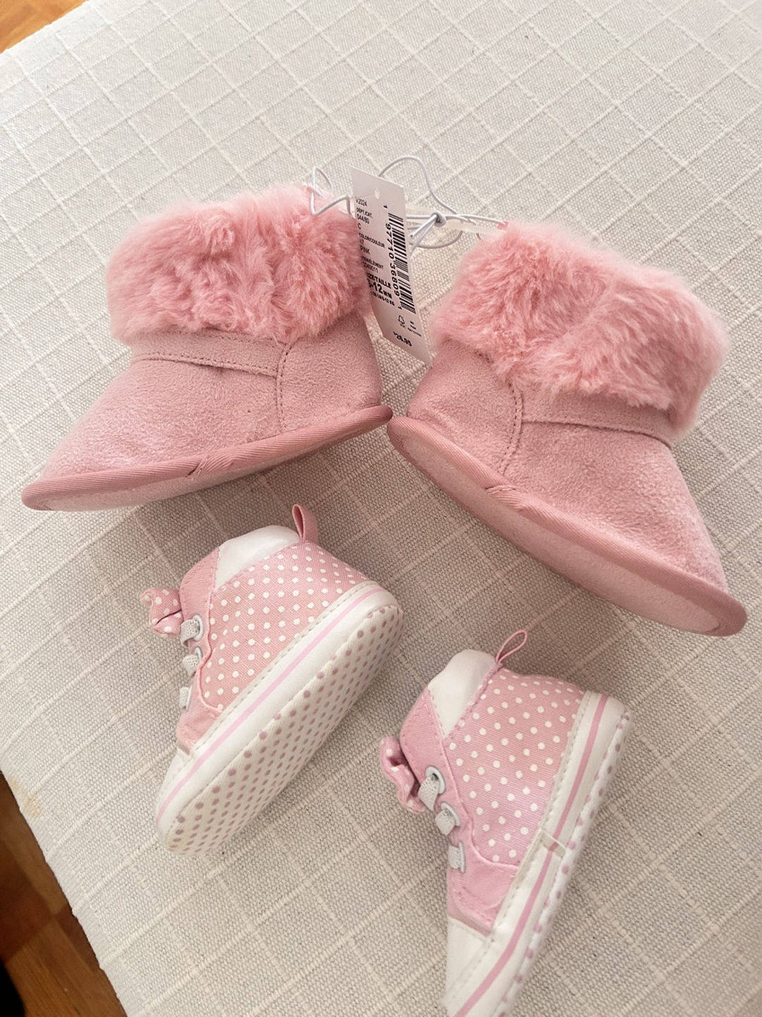 Baby Girl Pink Booties & Sneakers Set - photo 2