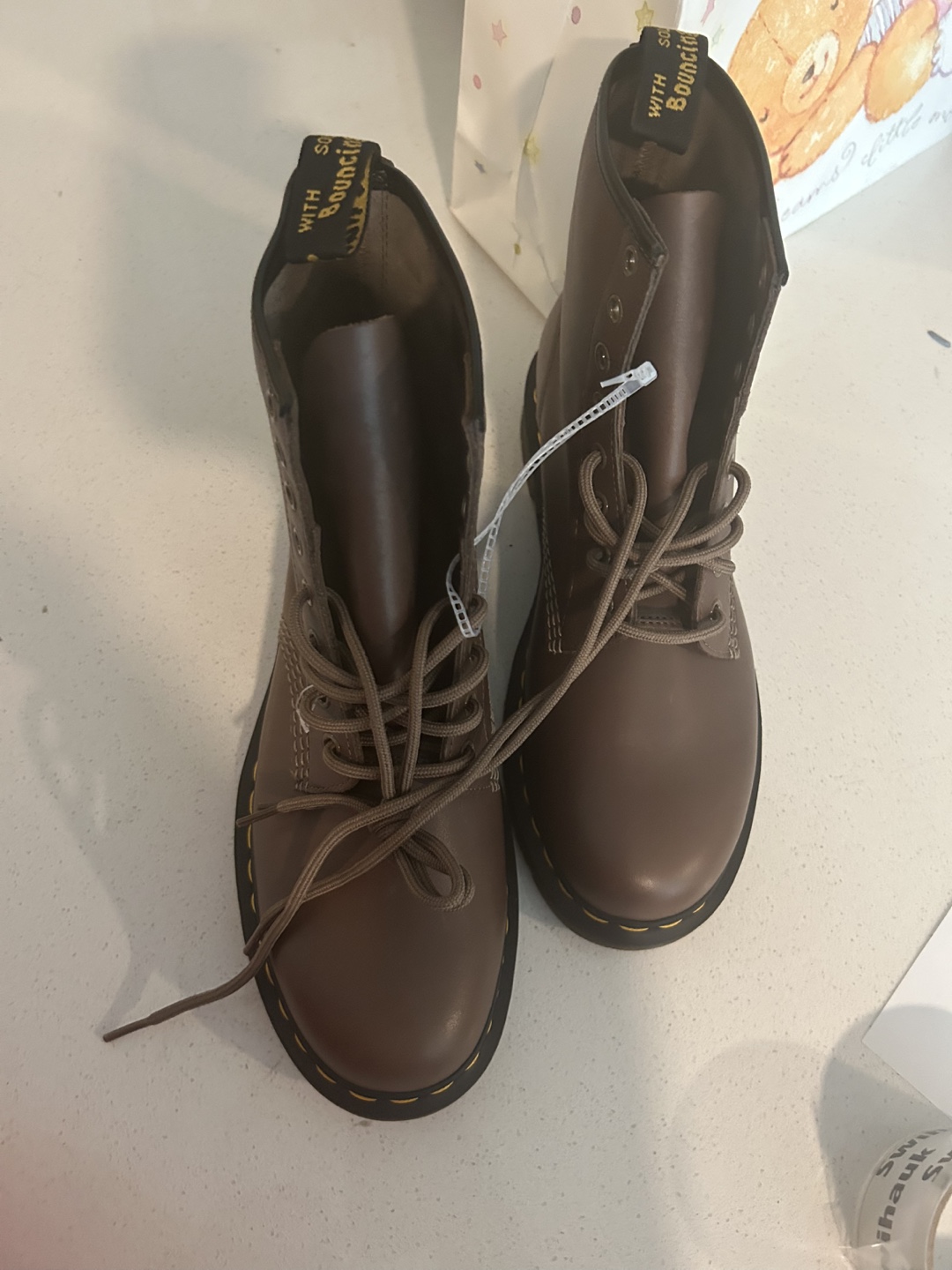 Dr. Martens 1460 Brown Leather Boots - US 10