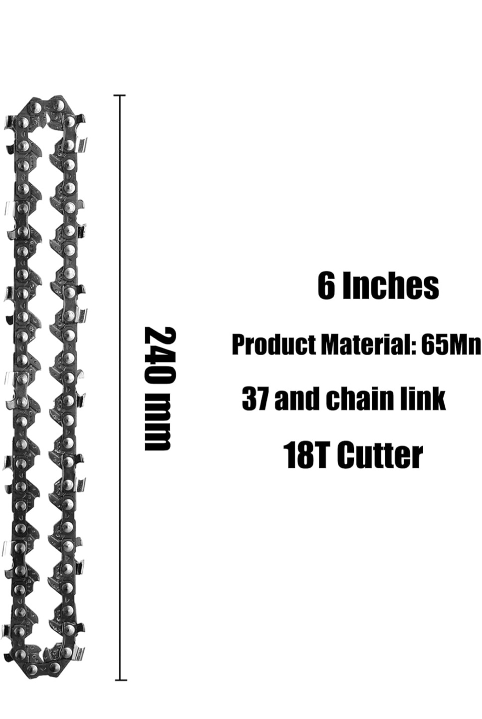 3 Packs 6 Inch Mini Chainsaw Chain mini 1/3-043 - photo 2