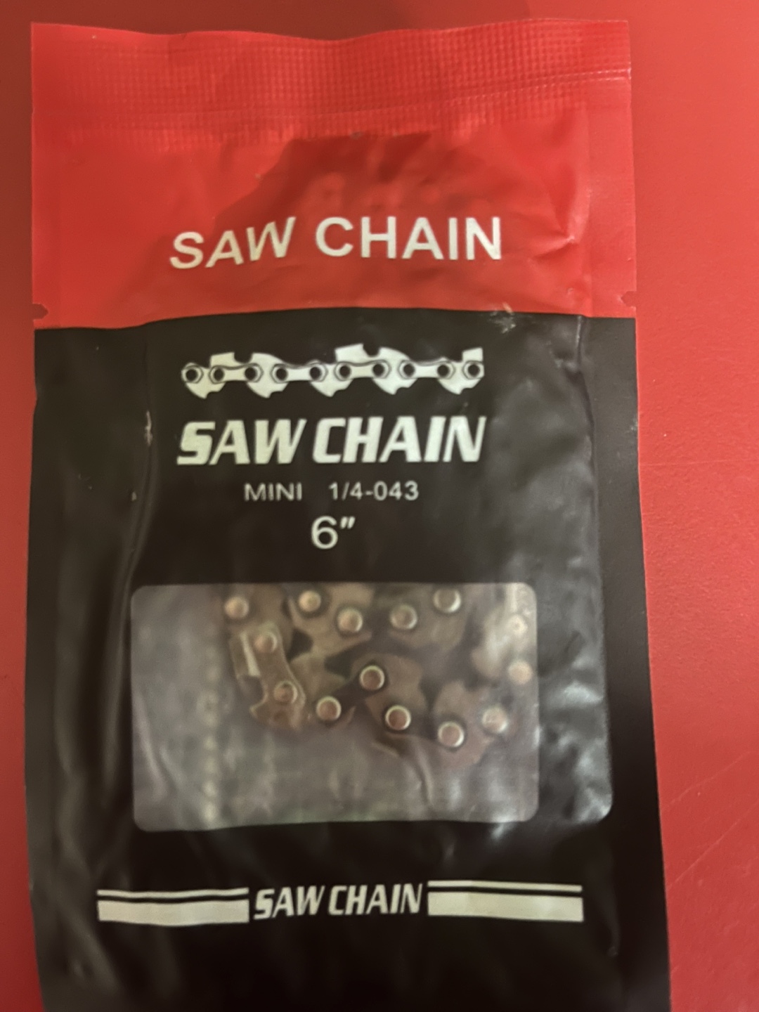 3 Packs 6 Inch Mini Chainsaw Chain mini 1/3-043