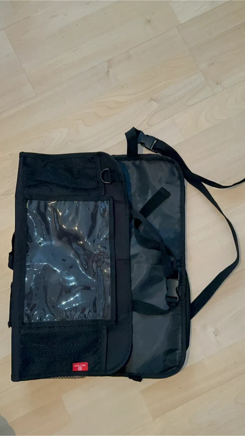 Helteko Black Car Backseat Organizer image indicator(4)