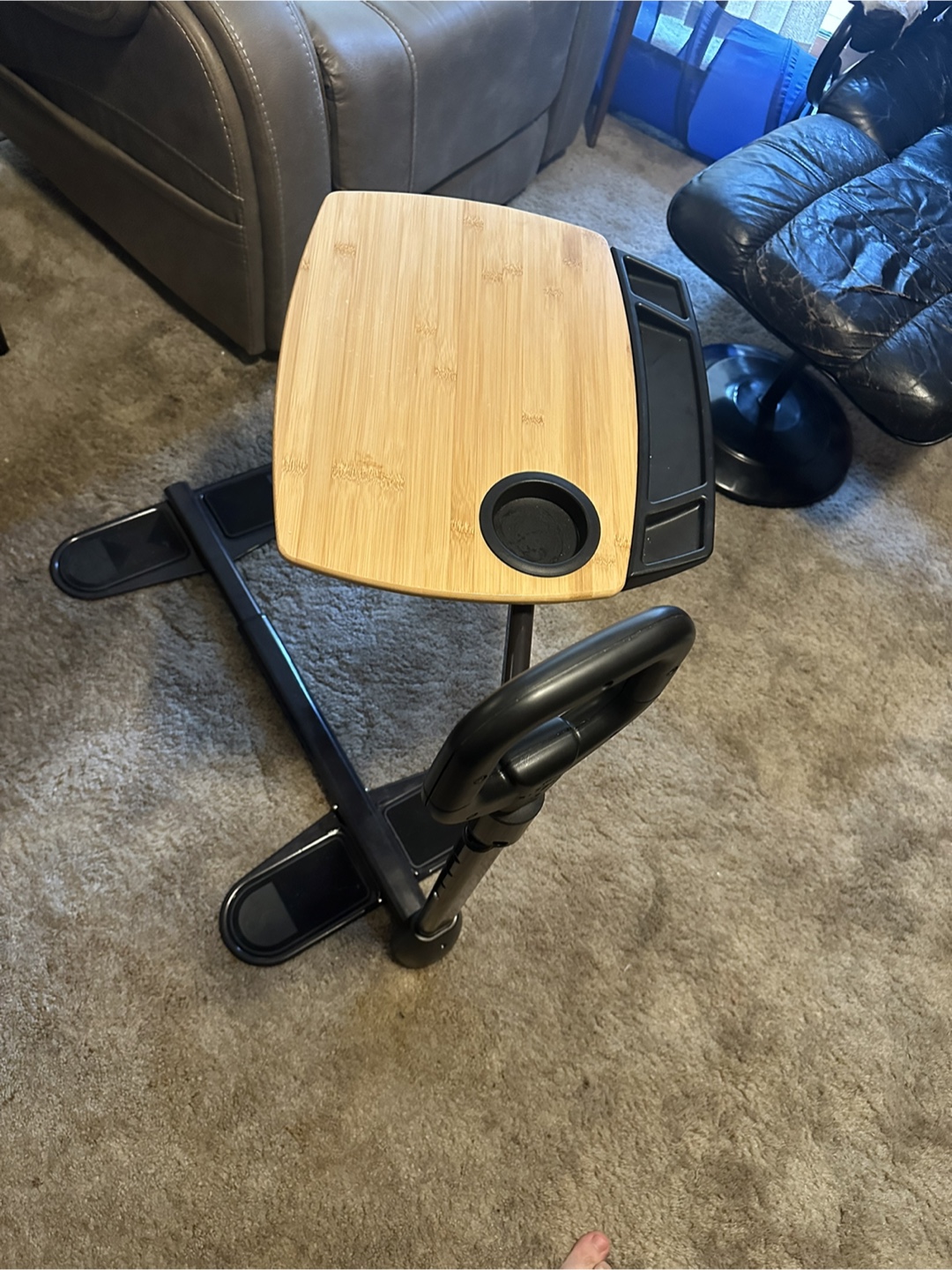 Adjustable Swivel TV Tray Table