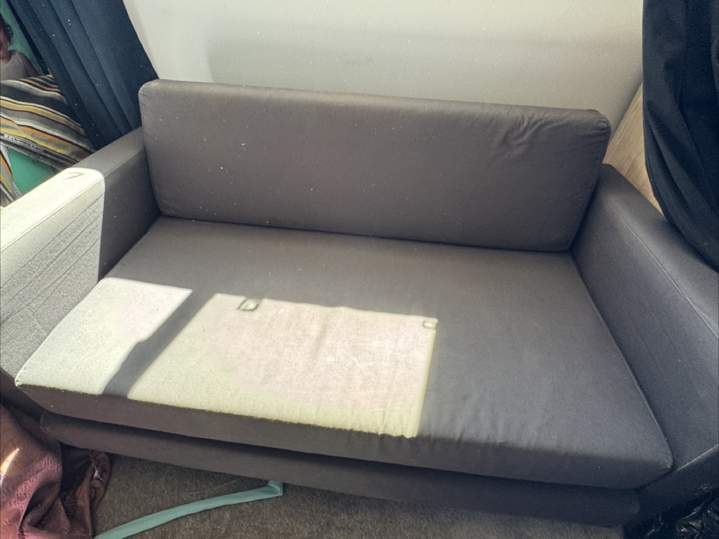 Grey Loveseat Sofa - photo 3