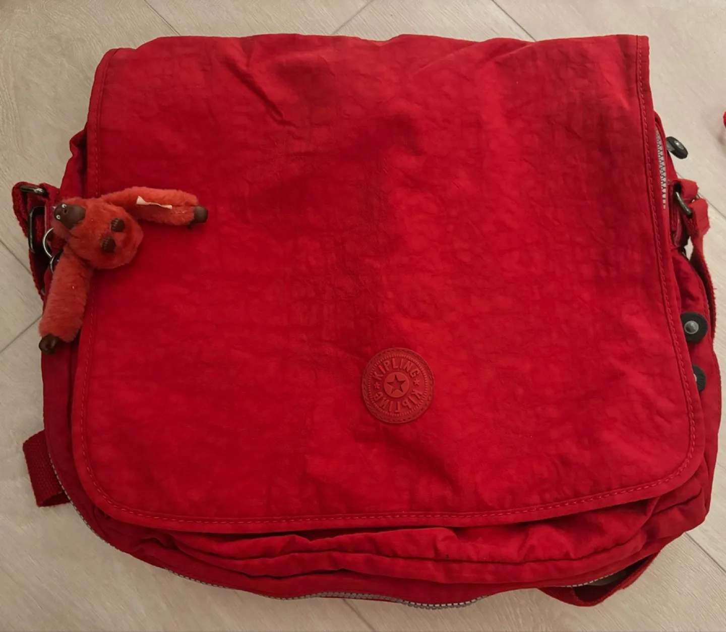 New Kipling Red Messenger Bag thumbnail