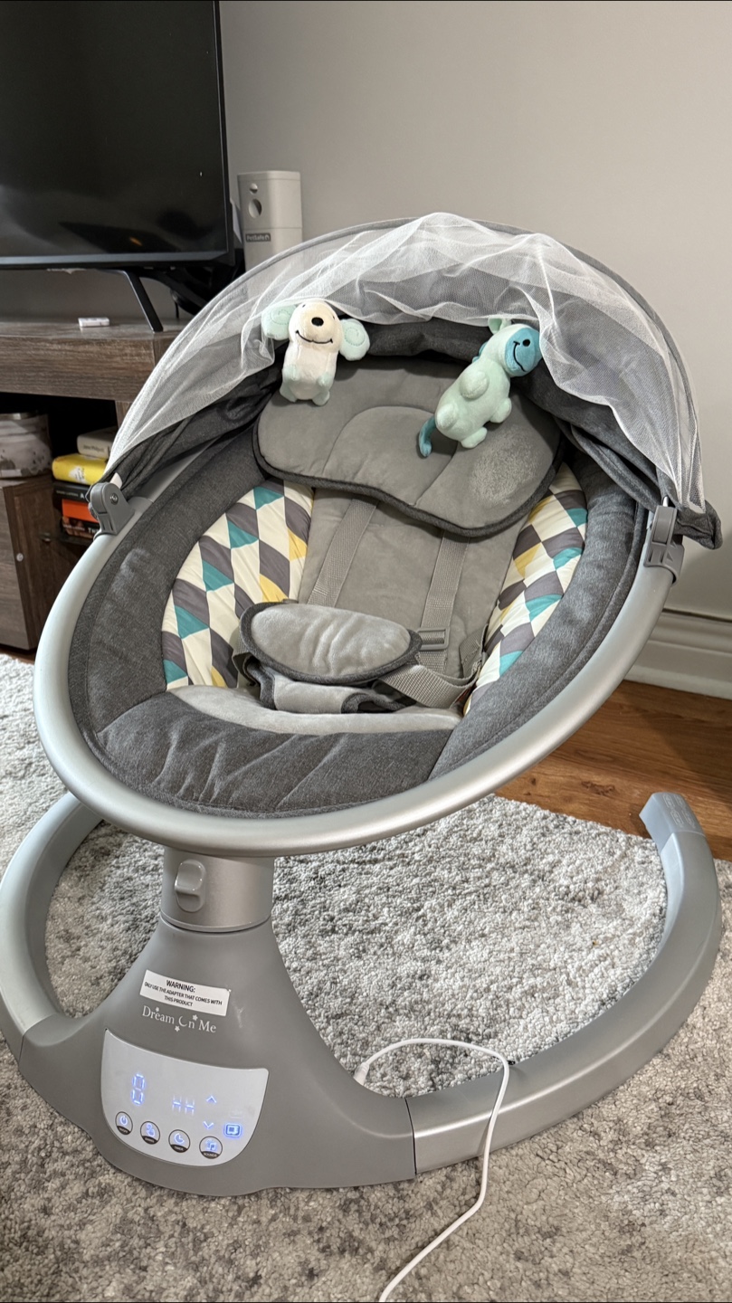 Dream On Me Rocker/Swing - Grey - photo 3