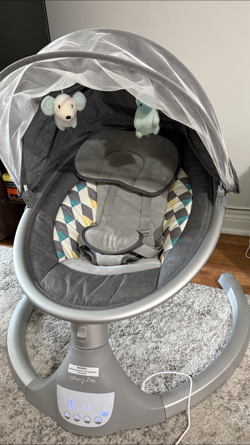 Dream On Me Rocker/Swing - Grey
