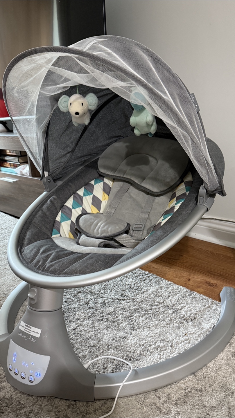 Dream On Me Rocker/Swing - Grey - photo 2