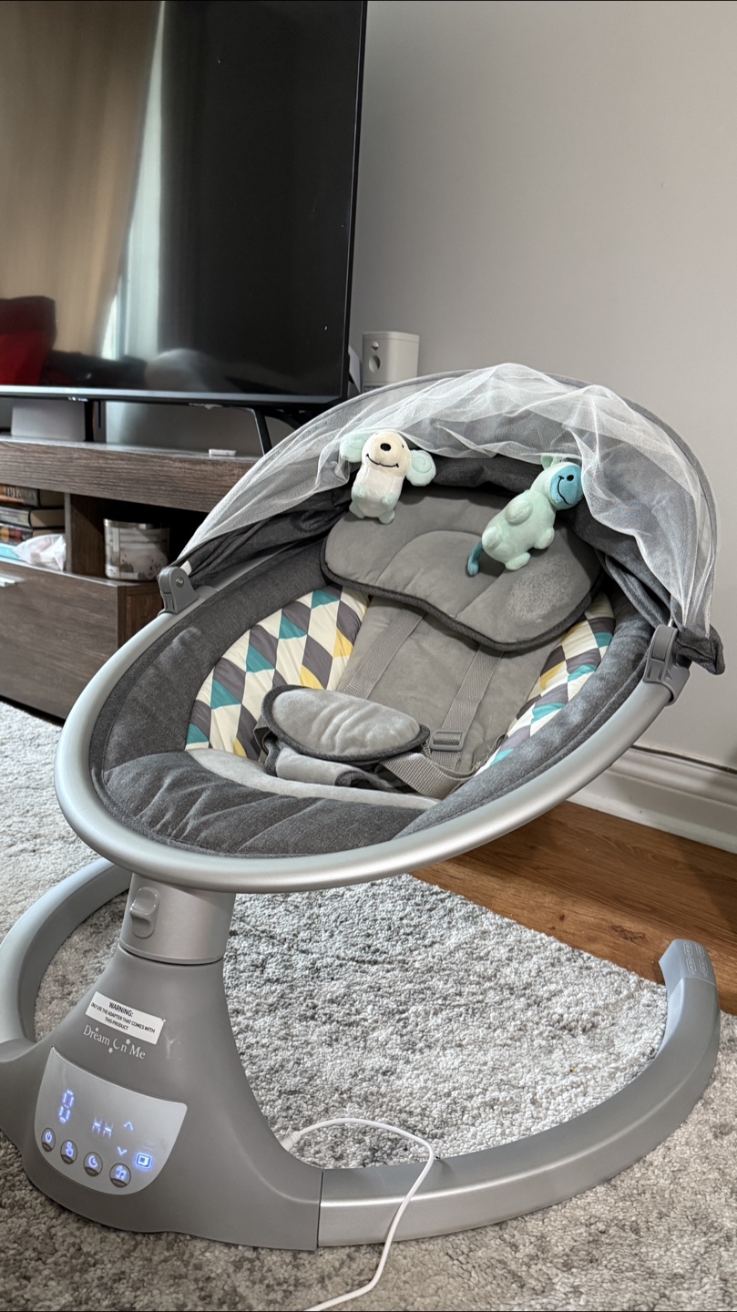 Dream On Me Rocker/Swing - Grey - photo 4