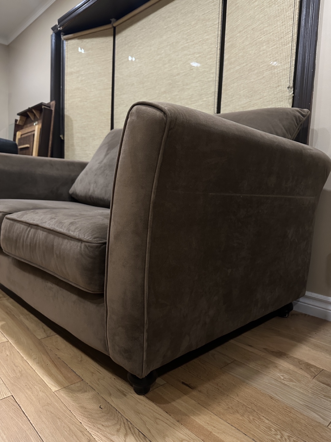 Beautiful Brown Modern Love Seat Sofa (CAN DELIVER) - photo 5