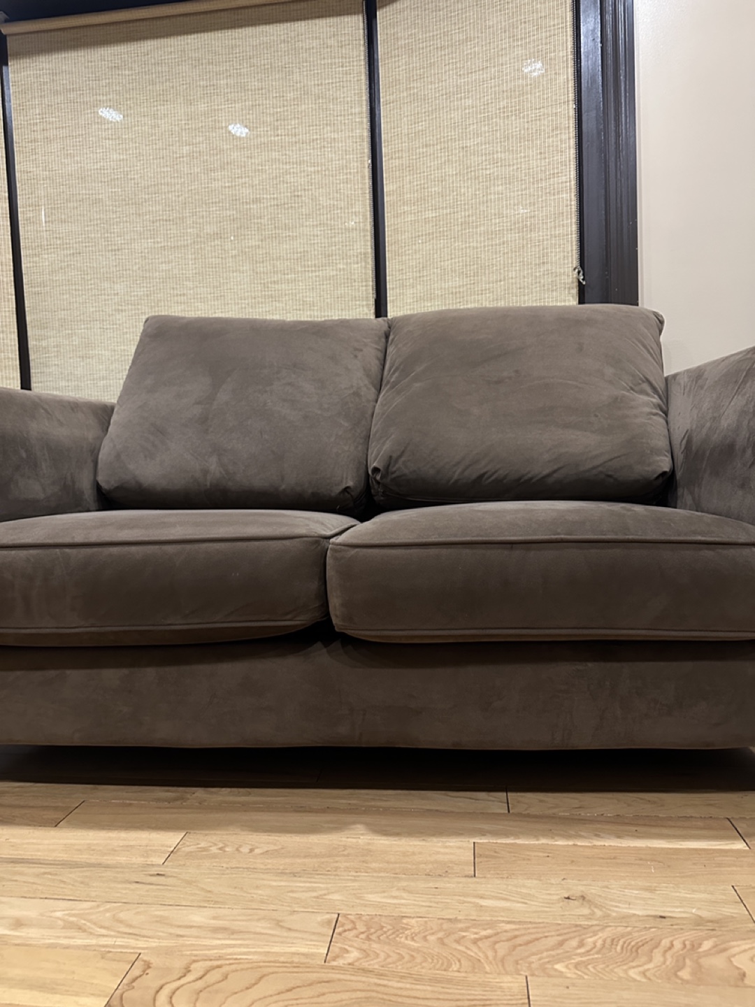 Beautiful Brown Modern Love Seat Sofa (CAN DELIVER) - photo 2