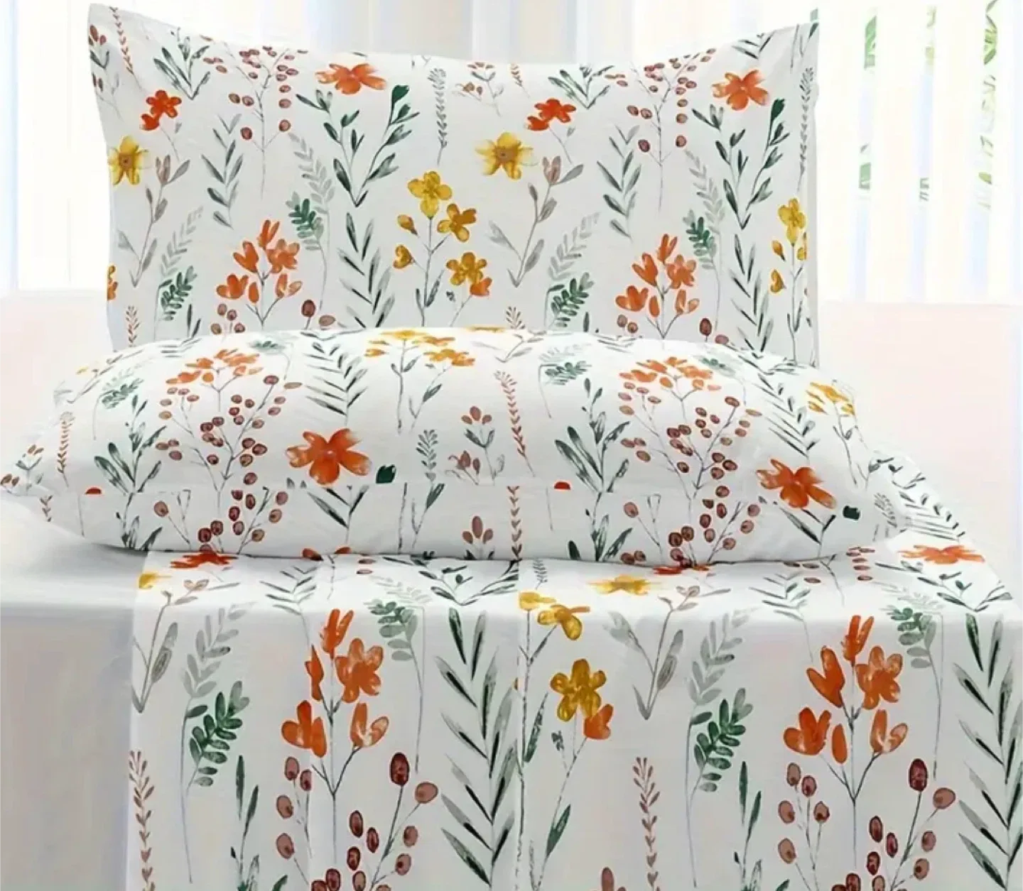 4 pieces Bed Sheet Set, Full/ Double size, multiple designs image indicator(3)