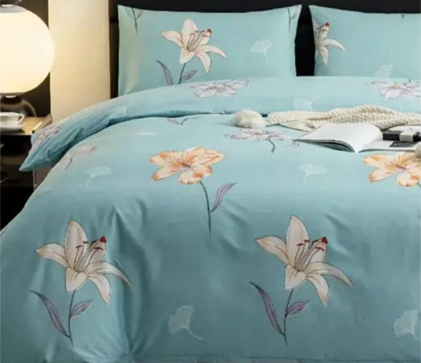 Queen size Duvet cover sets(Multiple designs) Shades of Green image indicator(4)