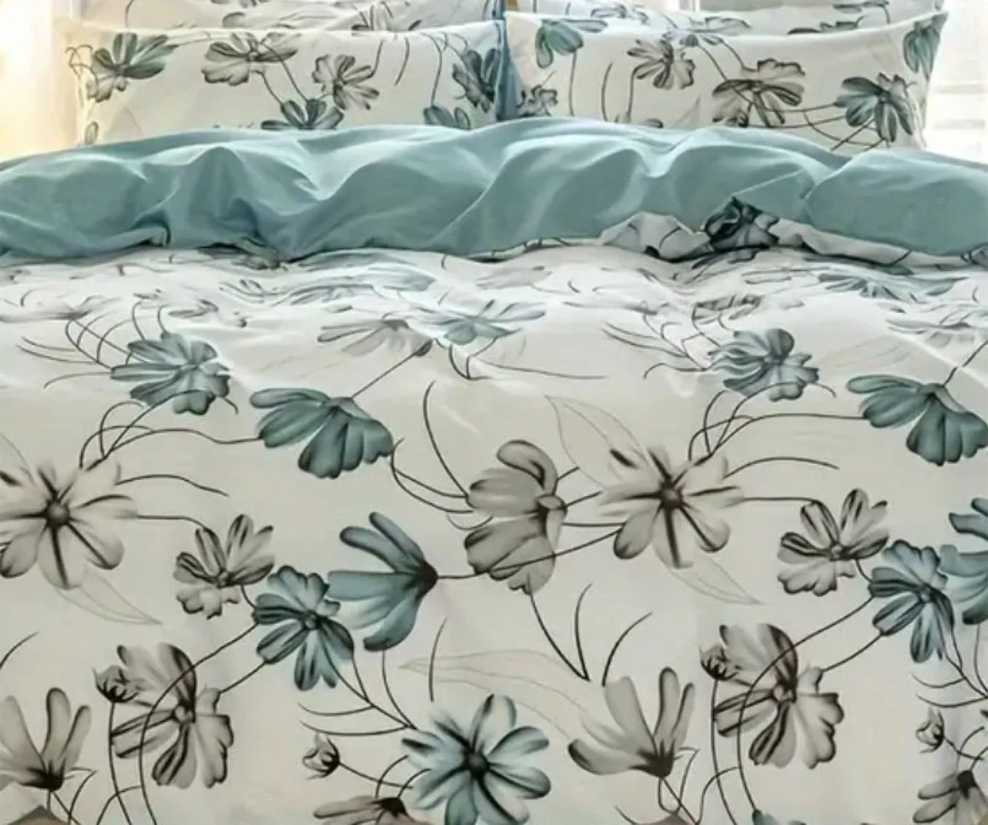 Queen size Duvet cover sets(Multiple designs) Shades of Green image indicator(6)