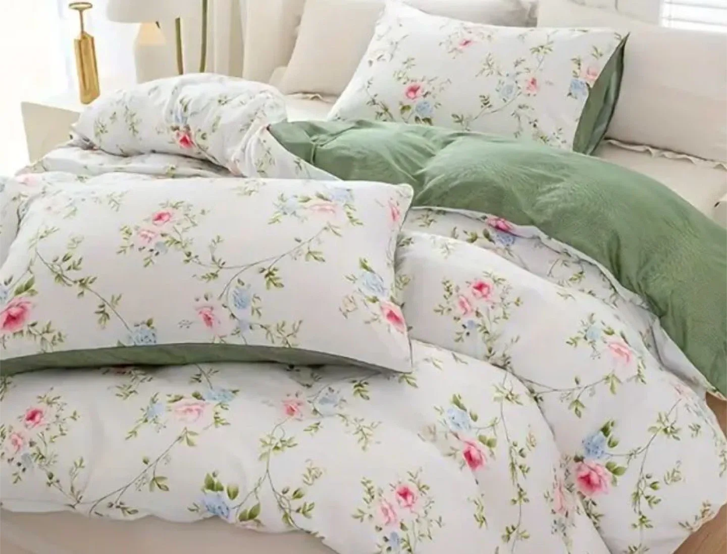 Queen size Duvet cover sets(Multiple designs) Shades of Green image indicator(5)