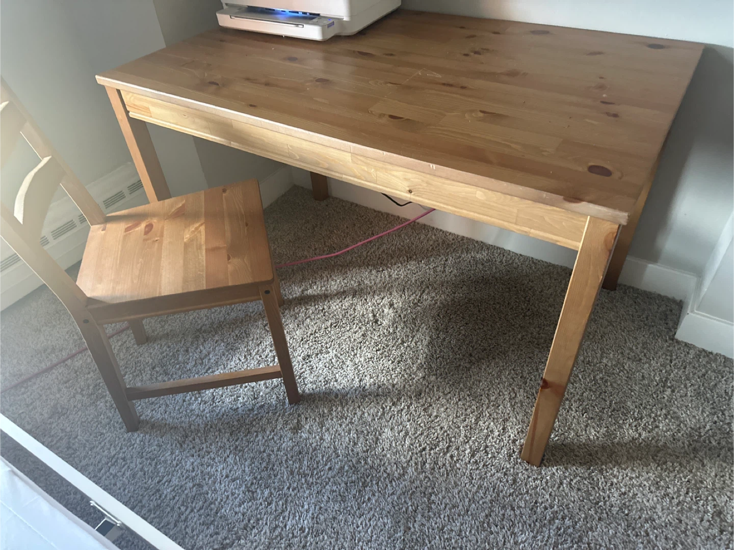 IKEA Wooden Table and Chair Set