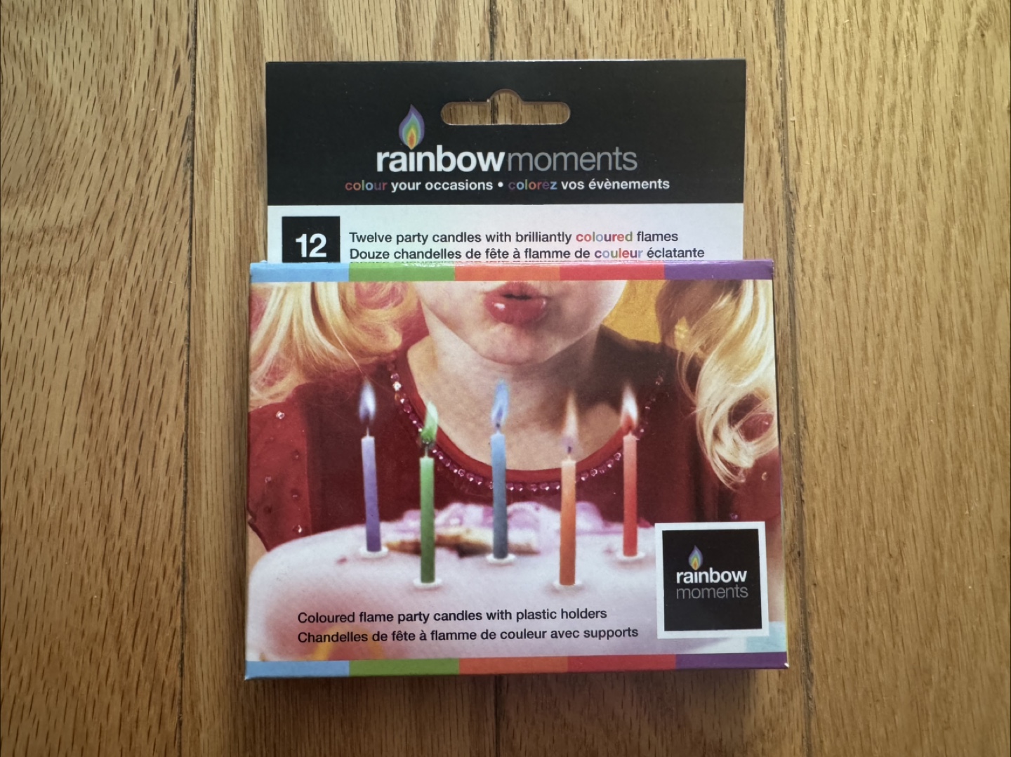 Rainbow Moments Party Candles - 9 candles