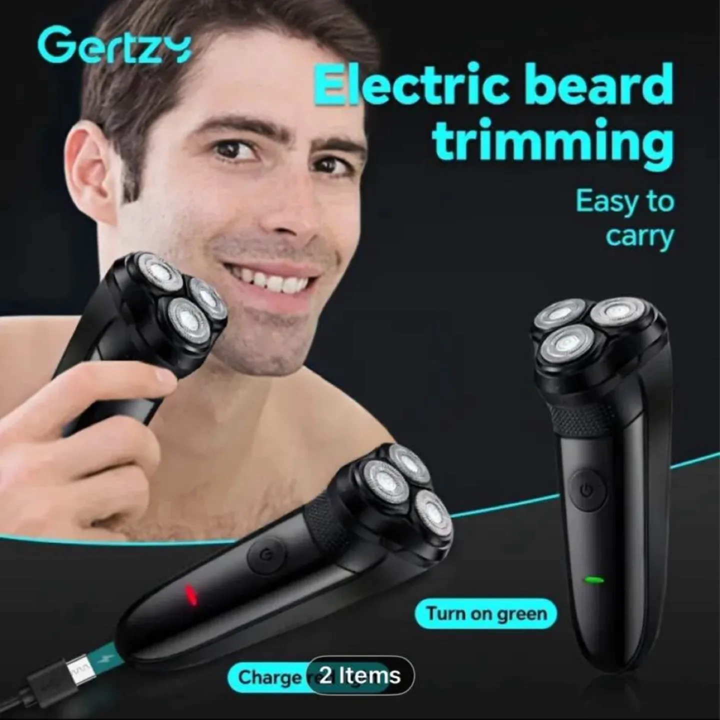 Electric shaver, rechargeable mini portable shaver thumbnail