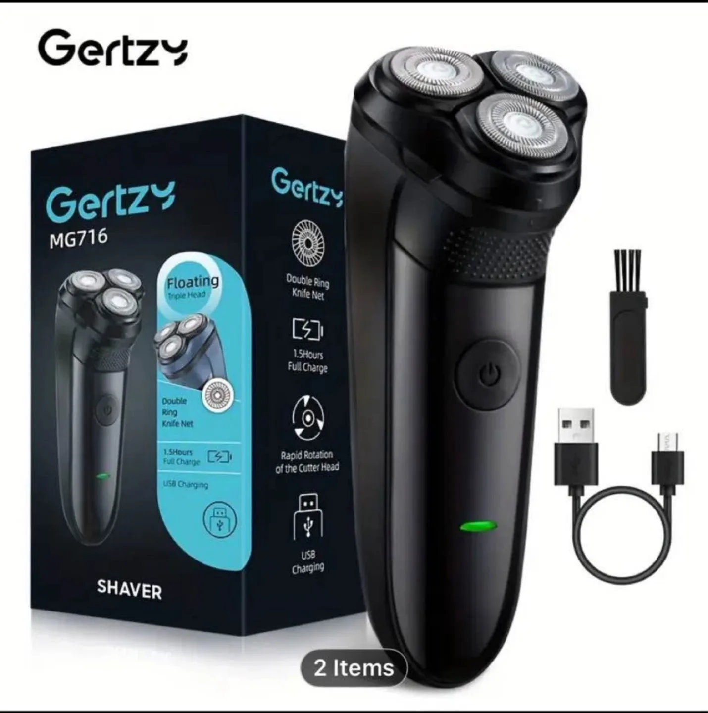 Electric shaver, rechargeable mini portable shaver image indicator(10)