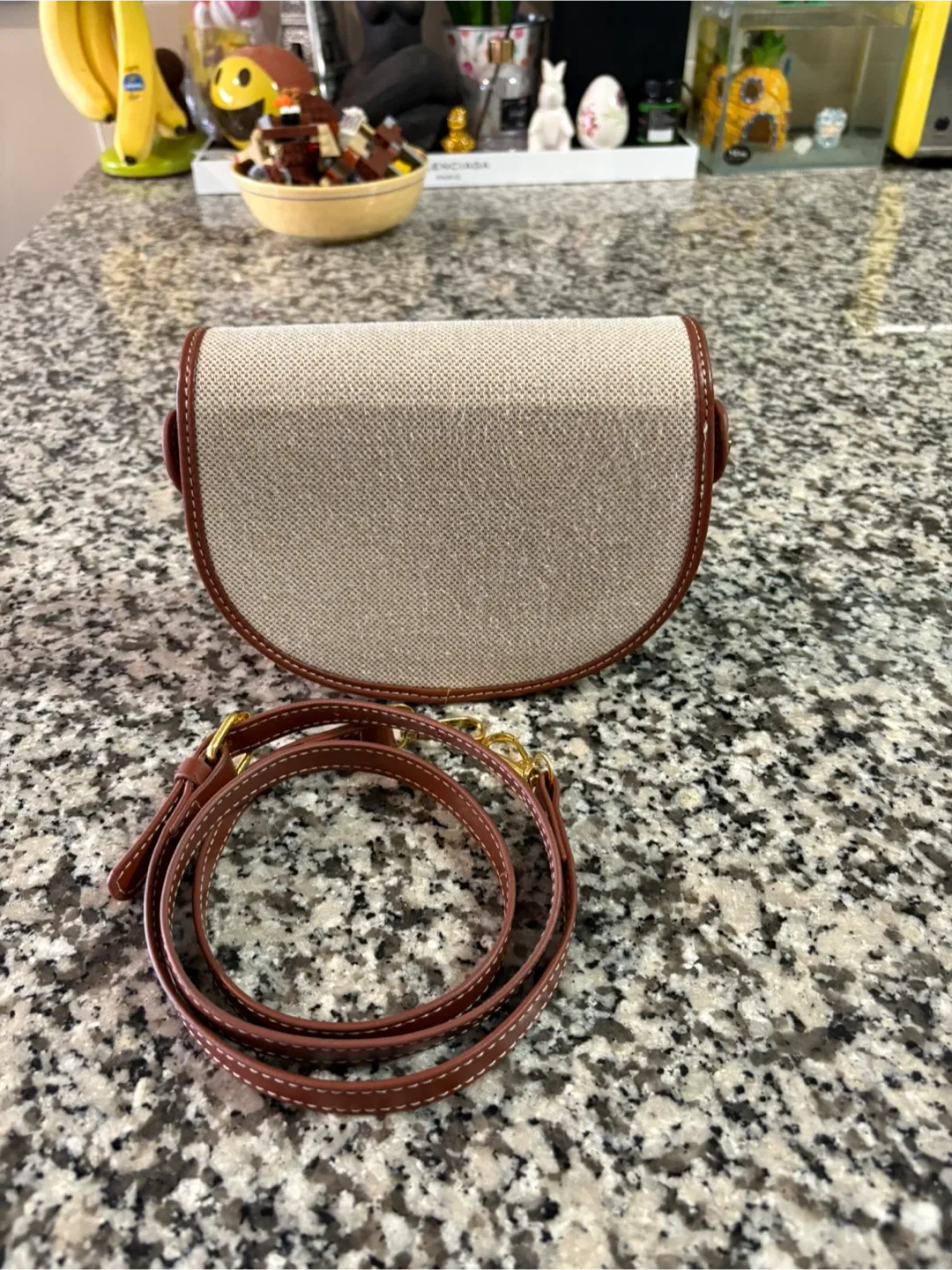 Brown & Beige Crossbody Bag image indicator(2)