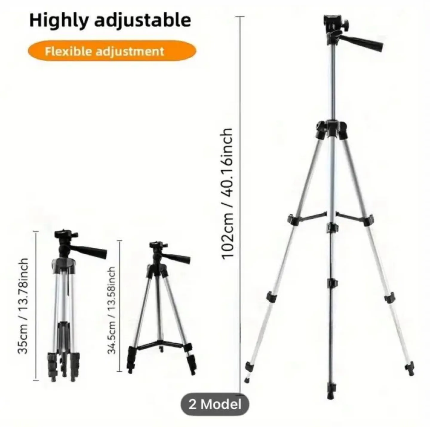 Portable Adjustable Telescopic Selfie Stick image indicator(5)