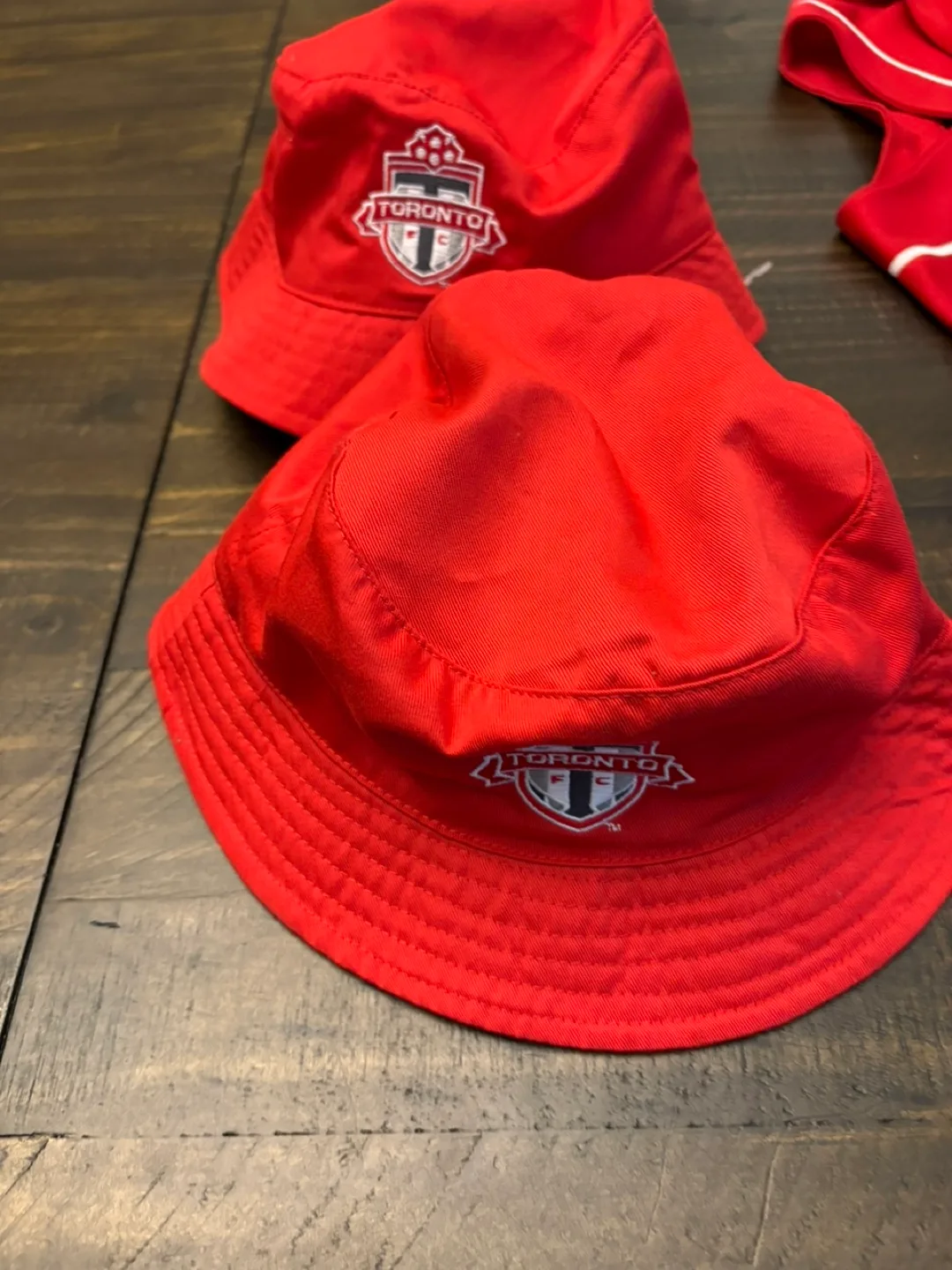Pair of Toronto FC MLS soccer bucket hats new image indicator(3)