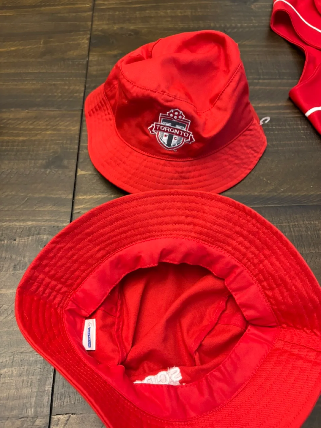 Pair of Toronto FC MLS soccer bucket hats new image indicator(7)