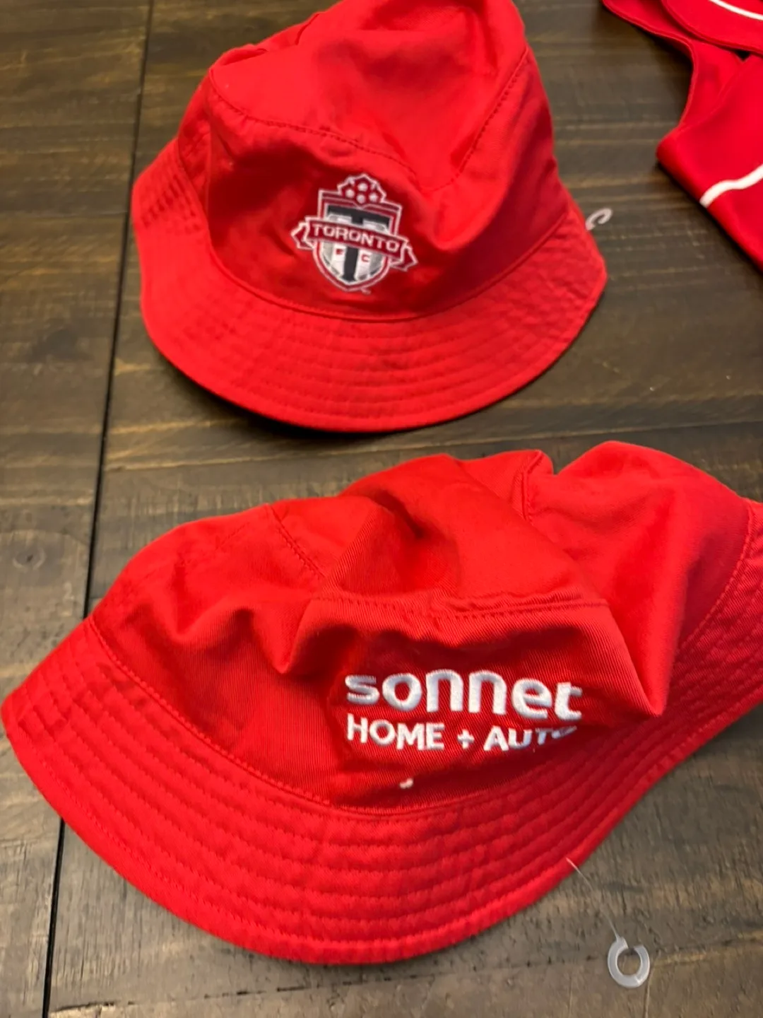 Pair of Toronto FC MLS soccer bucket hats new image indicator(10)