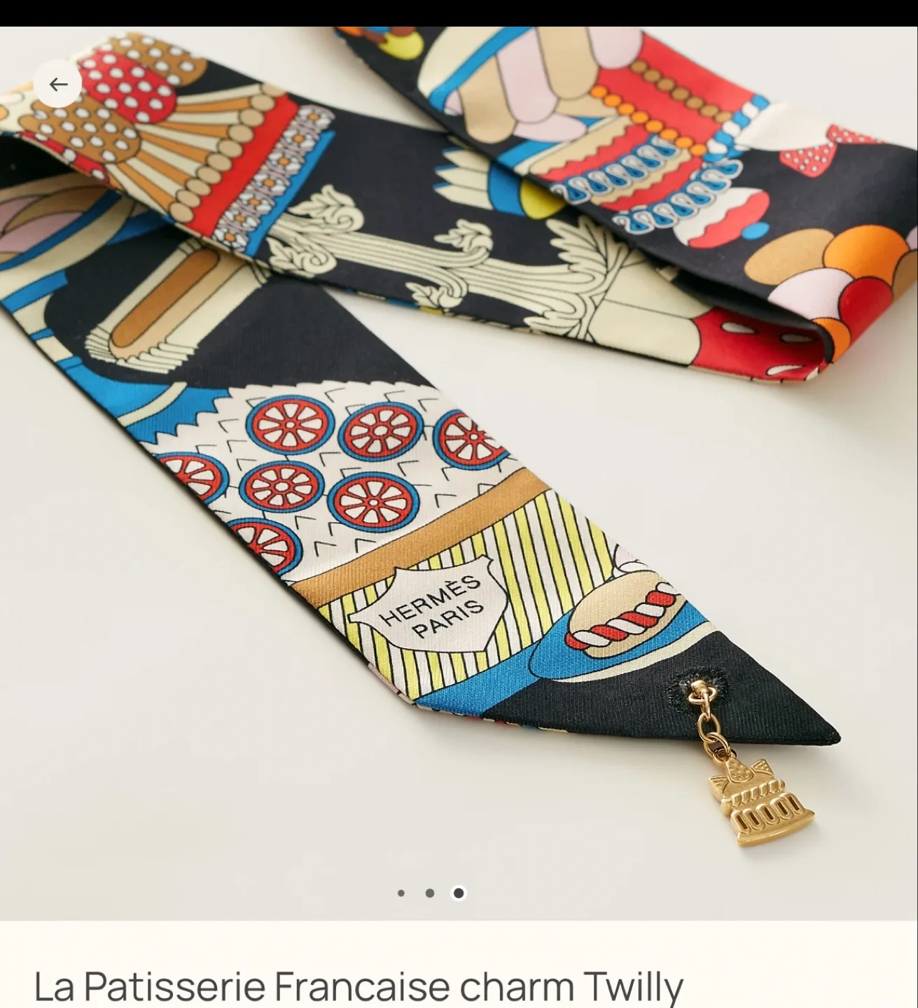 Hermès La Patisserie Française Charm Twilly image indicator(4)