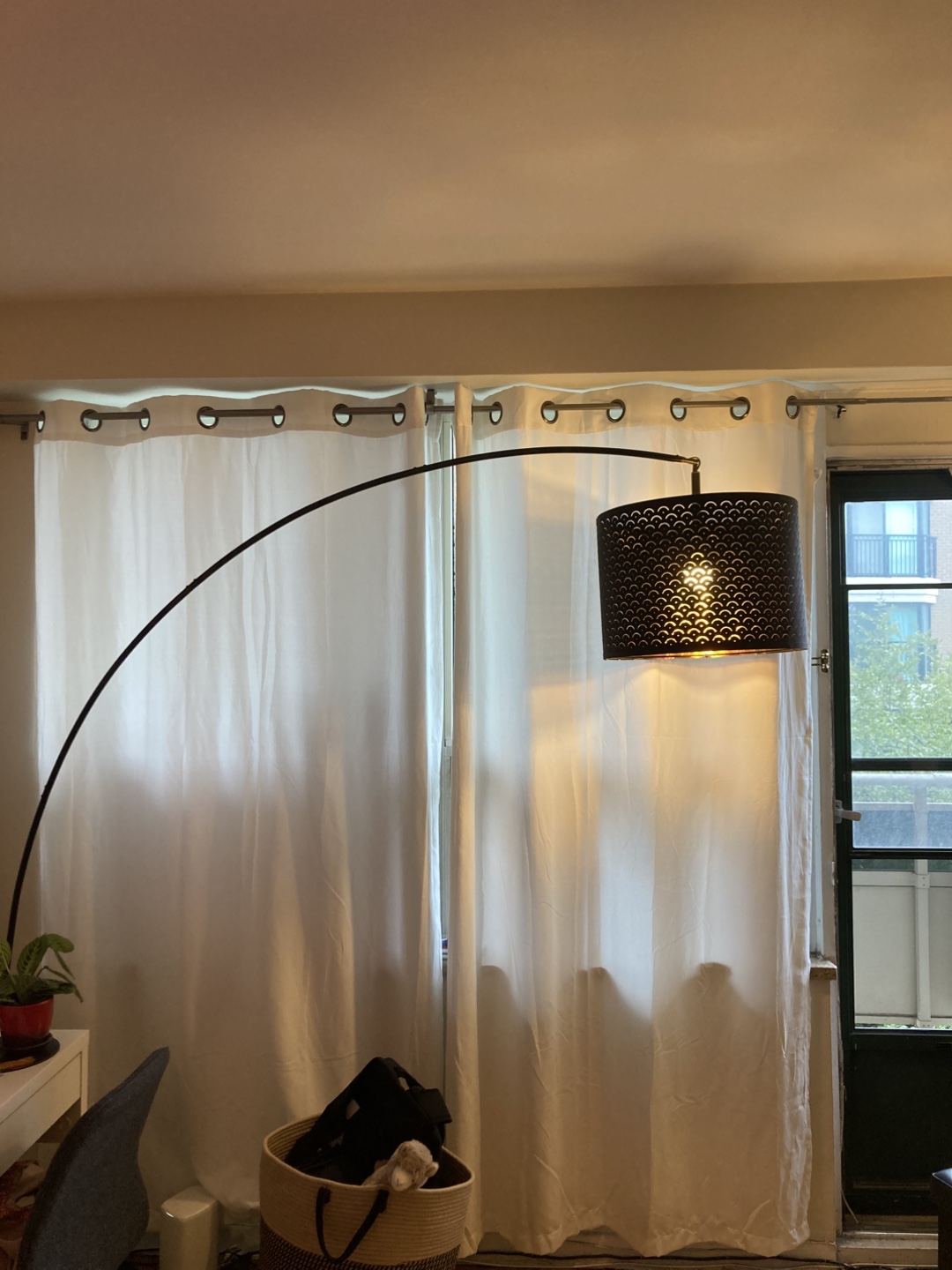 IKEA Skaftet Lamp Base + Nymo Lamp Shade + Bulb