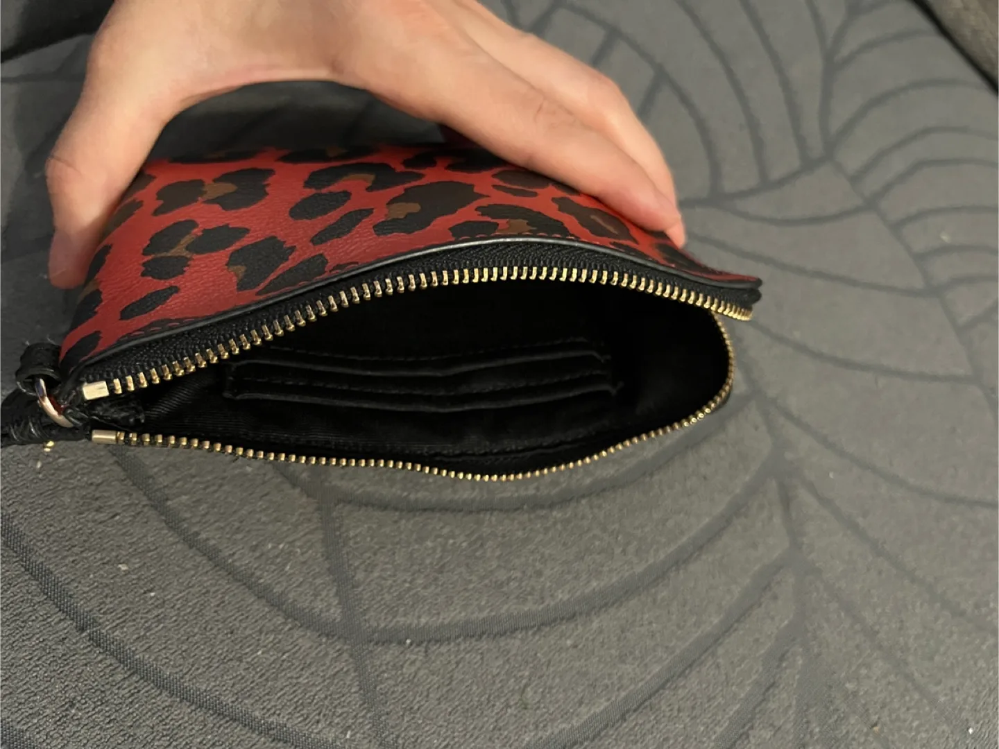 Coach Wristlet Pouch - Red Leopard Print image indicator(3)