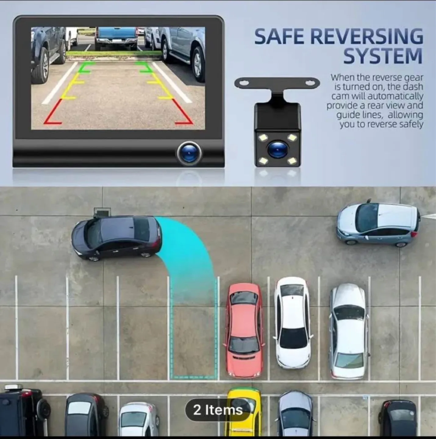 ANNJATUU RV Car Dash Cam with 3-Camera Motion Detection image indicator(5)