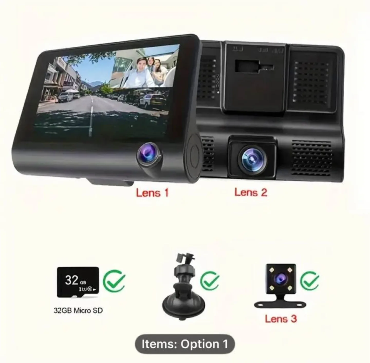 ANNJATUU RV Car Dash Cam with 3-Camera Motion Detection image indicator(6)