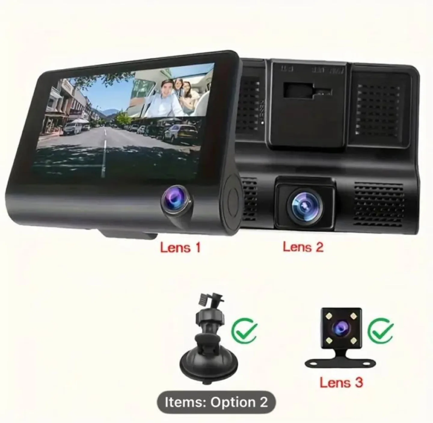 ANNJATUU RV Car Dash Cam with 3-Camera Motion Detection image indicator(9)