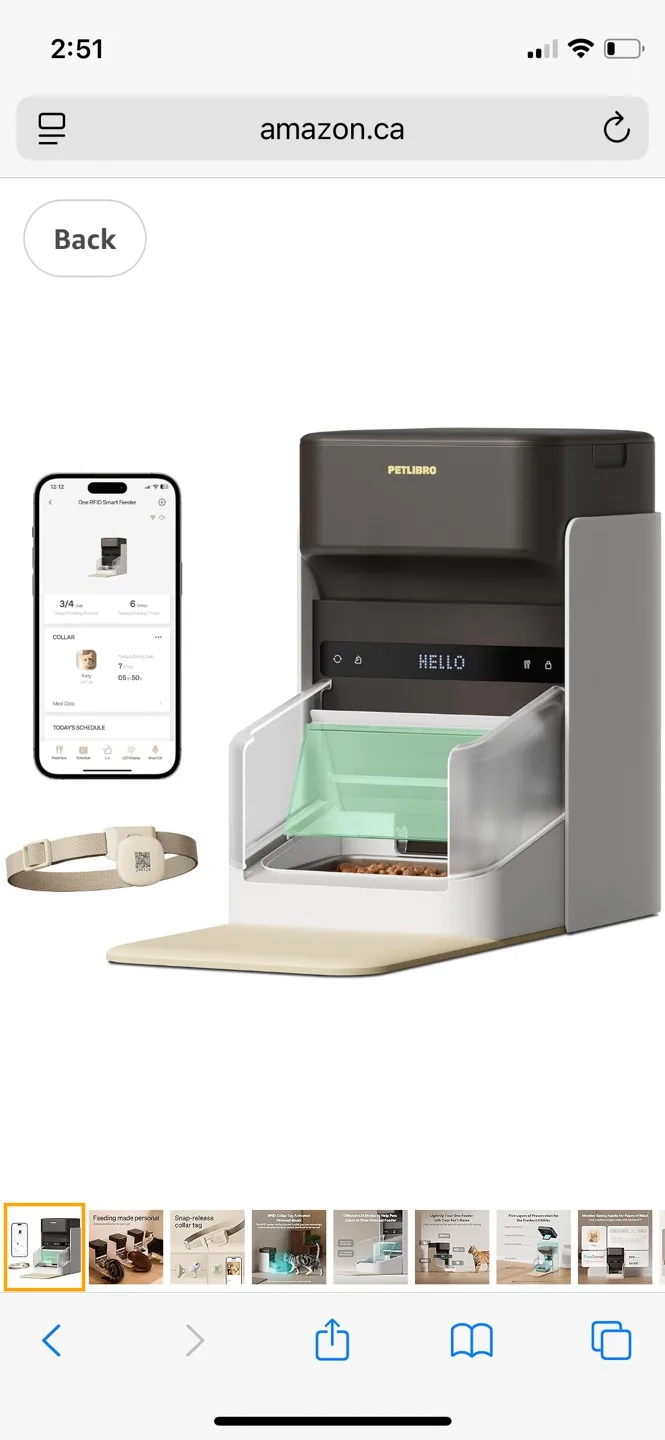 PETLIBRO One RFID Smart Feeder - 3L thumbnail